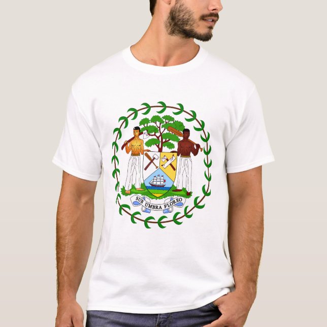 Camiseta Escudo de armas de Belice (Anverso)
