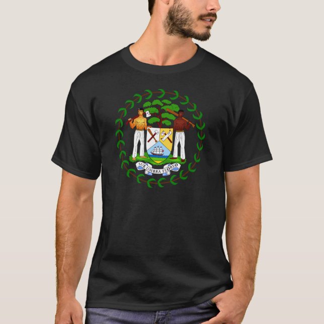 Camiseta Escudo de armas de Belice (Anverso)