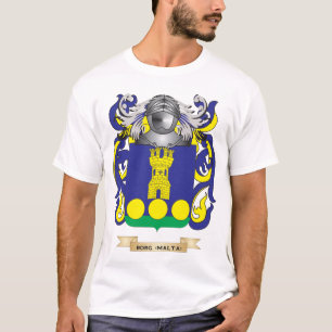 Camiseta Escudo de armas de Borg- (Malta) (escudo de la