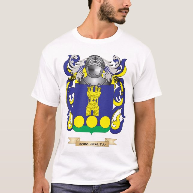 Camiseta Escudo de armas de Borg- (Malta) (escudo de la (Anverso)