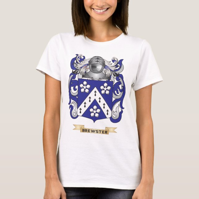 Camiseta Escudo de armas de Brewster (escudo de la familia) (Anverso)
