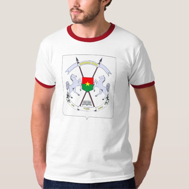 Camiseta Escudo de armas de Burkina Faso (Anverso)