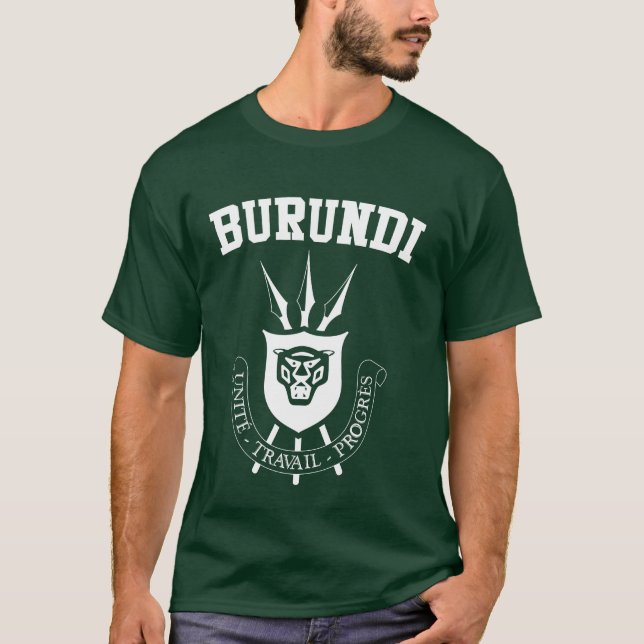 Camiseta Escudo de armas de Burundi (Anverso)