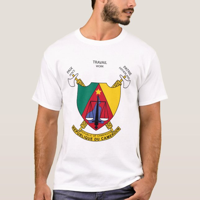 Camiseta Escudo de armas de Camerún (Anverso)