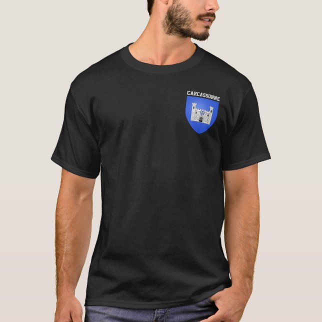Camiseta Escudo de armas de Carcassonne - FRANCIA (Anverso)