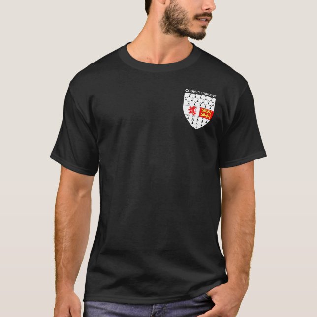 Camiseta Escudo de armas de Carlow, República de Irlanda (Anverso)