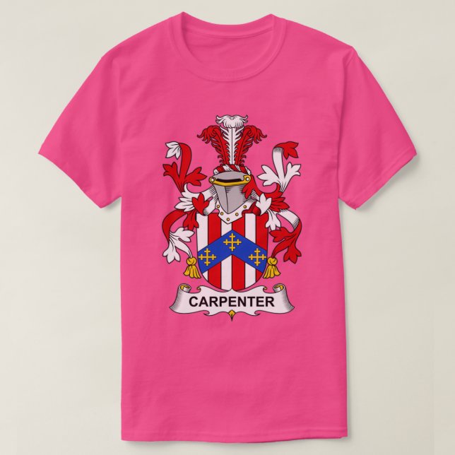 Camiseta Escudo de armas de carpintero 1 (Diseño del anverso)