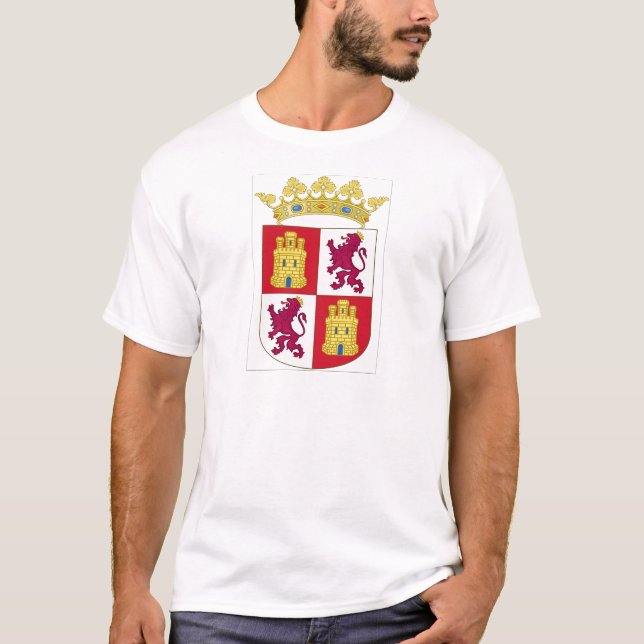Camiseta Escudo de armas de Castilla y León (España) (Anverso)