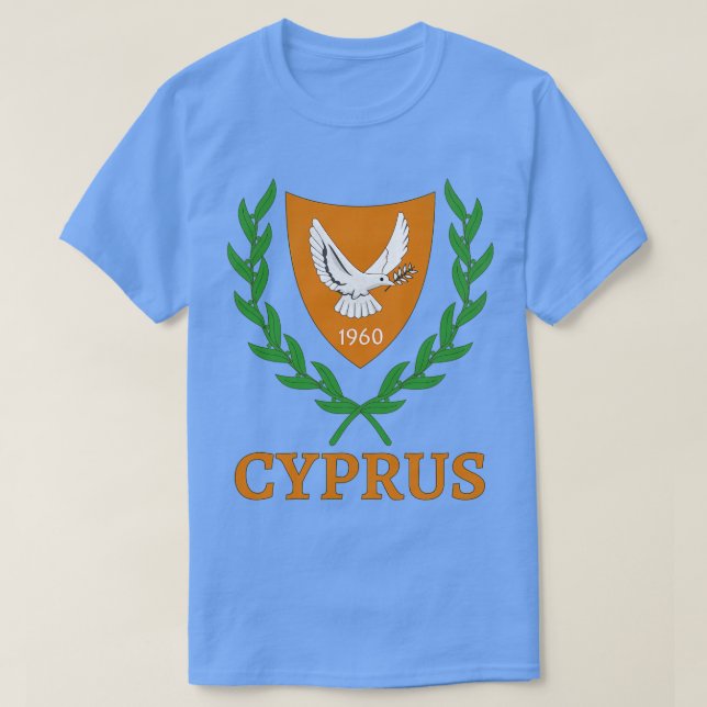 Camiseta Escudo de armas de Chipre (Diseño del anverso)