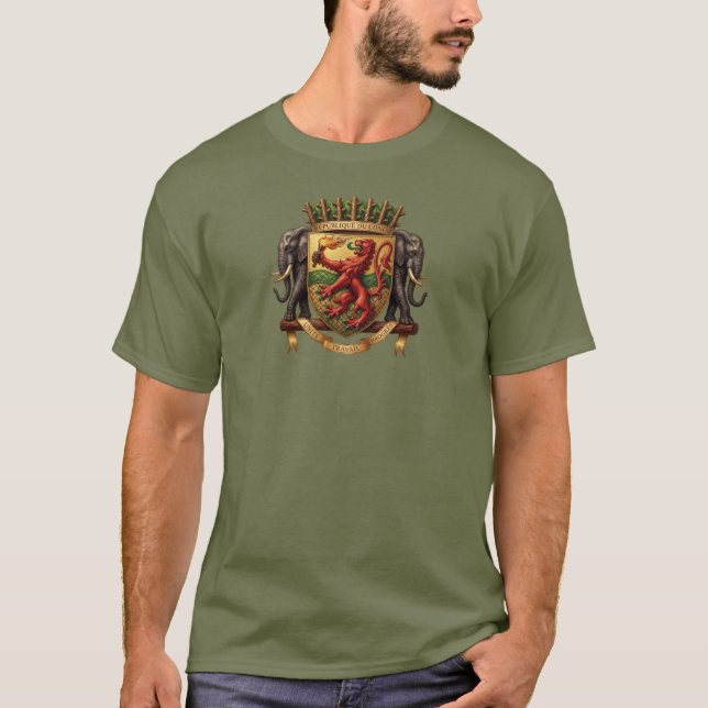 Camiseta Escudo de armas de Congo (Anverso)
