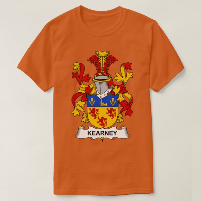 Camiseta Escudo de armas de coraje familiar (Diseño del anverso)