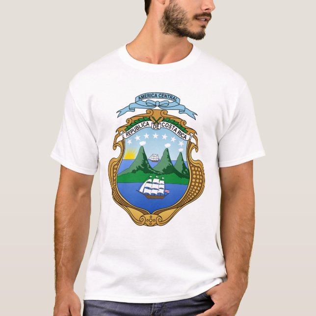 Camiseta Escudo de armas de Costa Rica (Anverso)