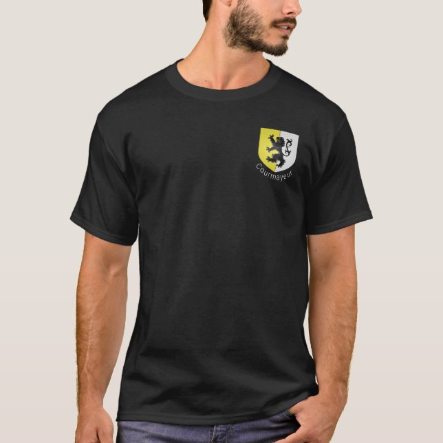 Camiseta Escudo de armas de Courmayeur, Val d'Aosta T-Shirt (Anverso)