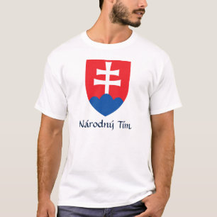 Camiseta Escudo de armas de Eslovaquia Národný Tím T-Shirt