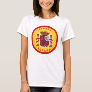 Camiseta Escudo de Armas de España en Forma de Círculo