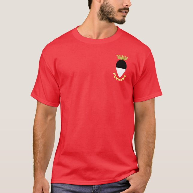 Camiseta Escudo de Armas de Ferrara, ITALIA (Anverso)