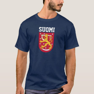 Camiseta Escudo de armas de Finlandia