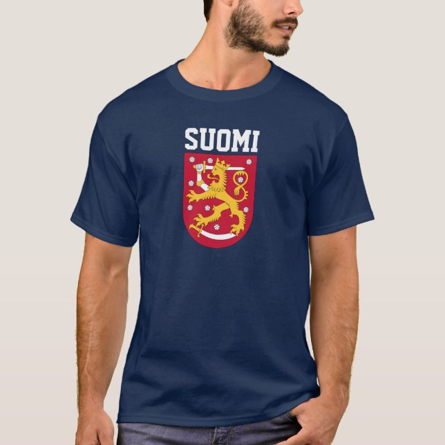 Camiseta Escudo de armas de Finlandia (Anverso)