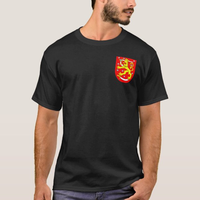 Camiseta Escudo de armas de Finlandia (Anverso)