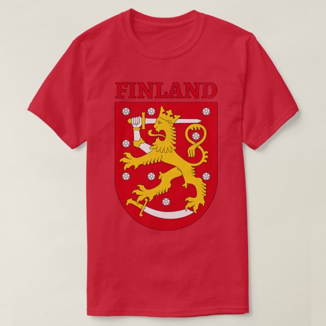 Camiseta Escudo de armas de Finlandia (Diseño del anverso)