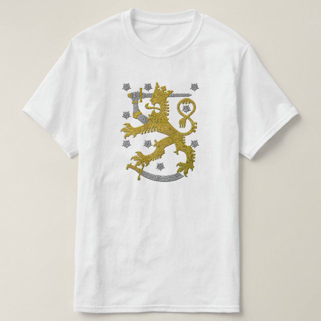 Camiseta Escudo de armas de Finlandia (Diseño del anverso)