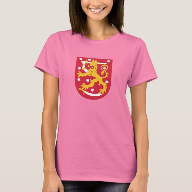 Camiseta Escudo de armas de Finlandia (Anverso)