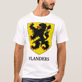 Camiseta Escudo de Armas de Flandes León Heráldico