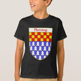 Camiseta Escudo de armas de Fleming/escudo de la familia