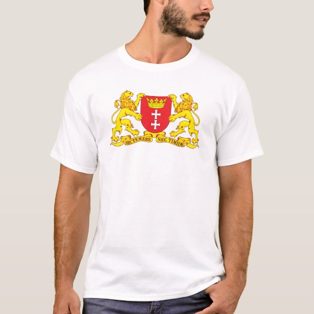 Camiseta Escudo de armas de Gdansk (Danzig) (Anverso)