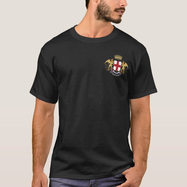 Camiseta Escudo de armas de Génova T-Shirt (Anverso)