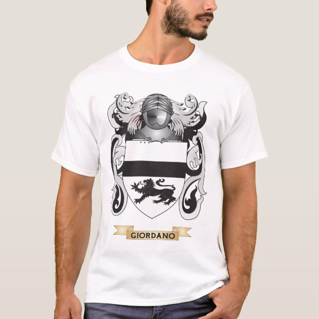 Camiseta Escudo de armas de Giordano (escudo de la familia) (Anverso)