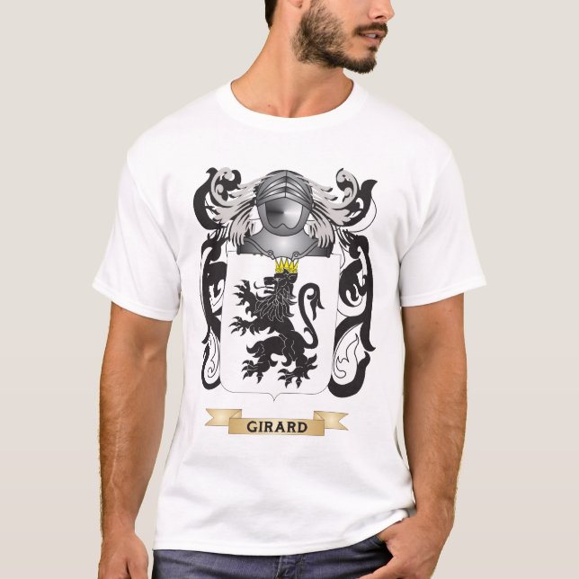 Camiseta Escudo de armas de Girard (escudo de la familia) (Anverso)