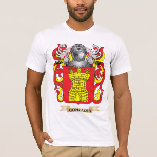 Camiseta Escudo de armas de Gonzales (escudo de la familia)
