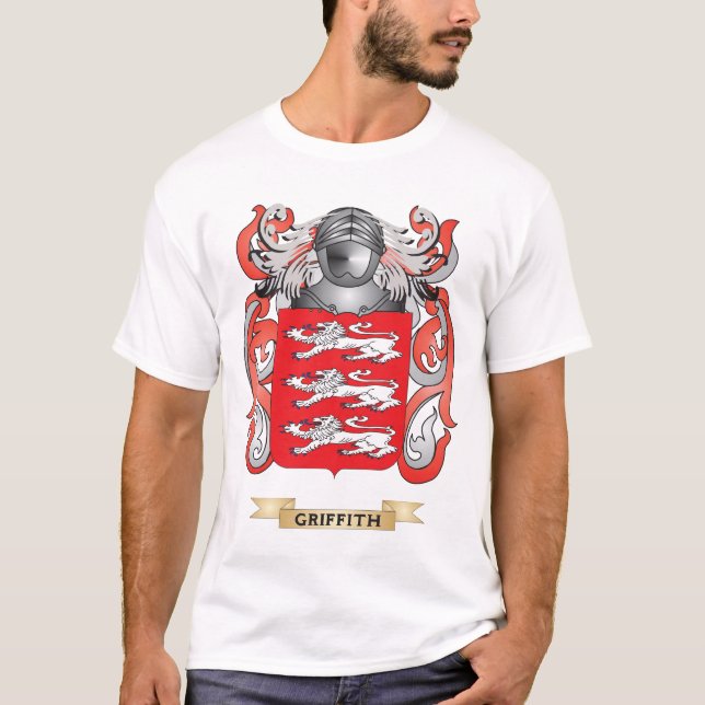 Camiseta Escudo de armas de Griffith (escudo de la familia) (Anverso)