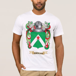 Camiseta Escudo de armas de Grogan (escudo de la familia)