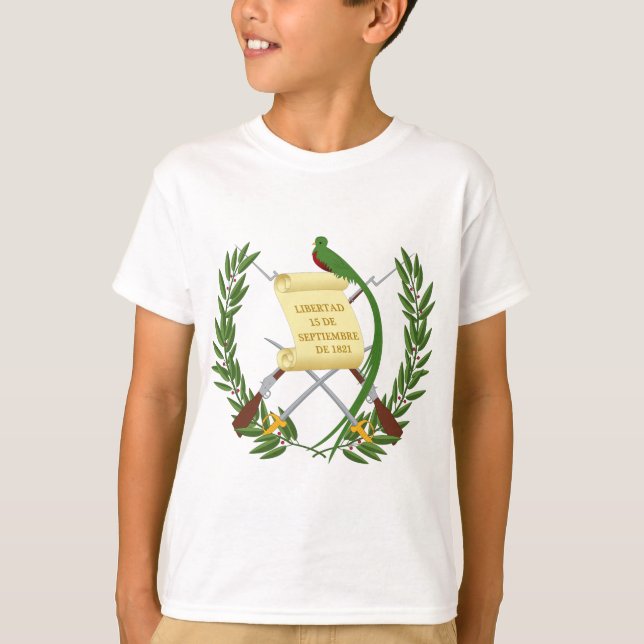 Camiseta Escudo de armas de Guatemala - escudo de armas (Anverso)