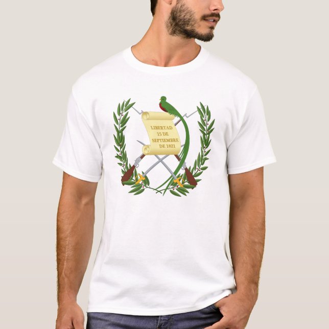 Camiseta Escudo de armas de Guatemala T-Shirt (Anverso)