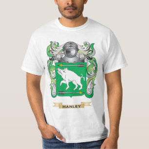 Camiseta Escudo de armas de Hanley (escudo de la familia)
