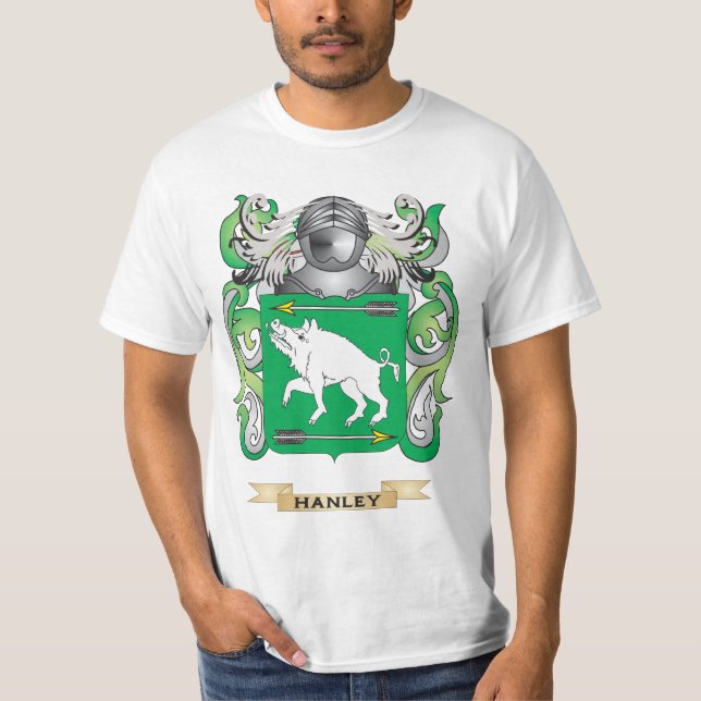 Camiseta Escudo de armas de Hanley (escudo de la familia) (Anverso)