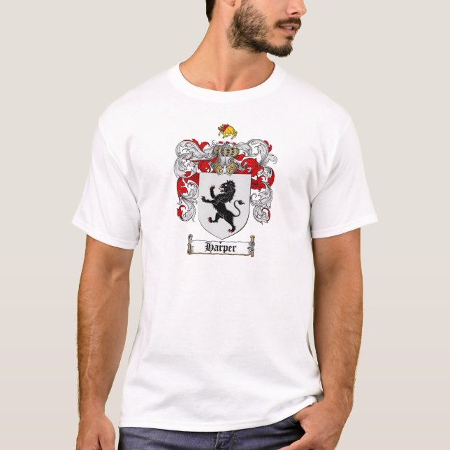 Camiseta ESCUDO DE ARMAS de HARPER - escudo de la familia (Anverso)