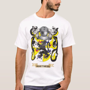 Camiseta Escudo de armas de Hartness (escudo de la familia)