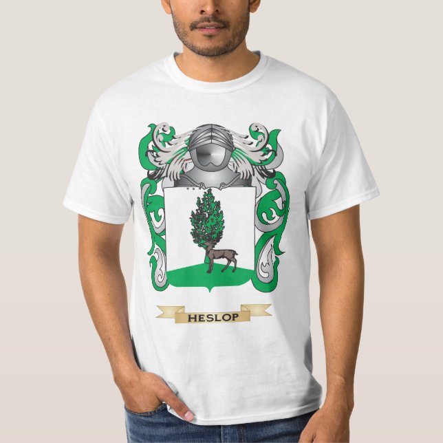 Camiseta Escudo de armas de Heslop (escudo de la familia) (Anverso)