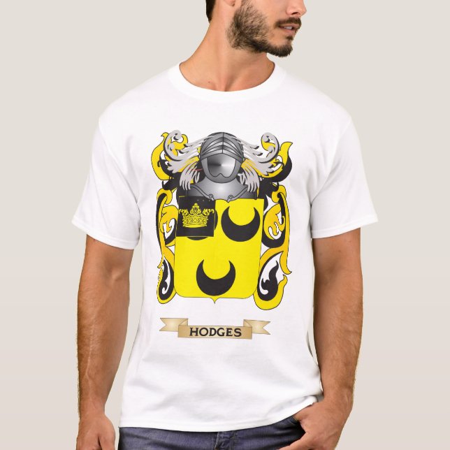 Camiseta Escudo de armas de Hodges (escudo de la familia) (Anverso)
