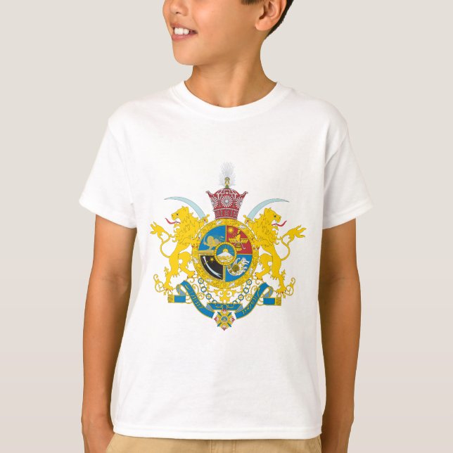 Camiseta Escudo de armas de Irán (dinastía 1925-1979 de (Anverso)