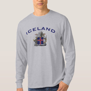 Camiseta Escudo de armas de Islandia