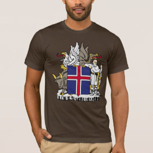 Camiseta Escudo de armas de Islandia