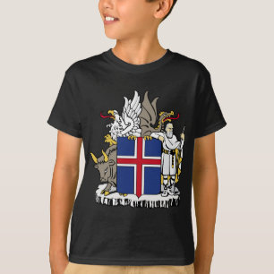 Camiseta Escudo de armas de Islandia