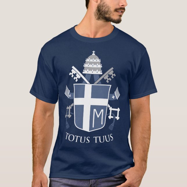 Camiseta Escudo de armas de Juan Pablo II (Anverso)