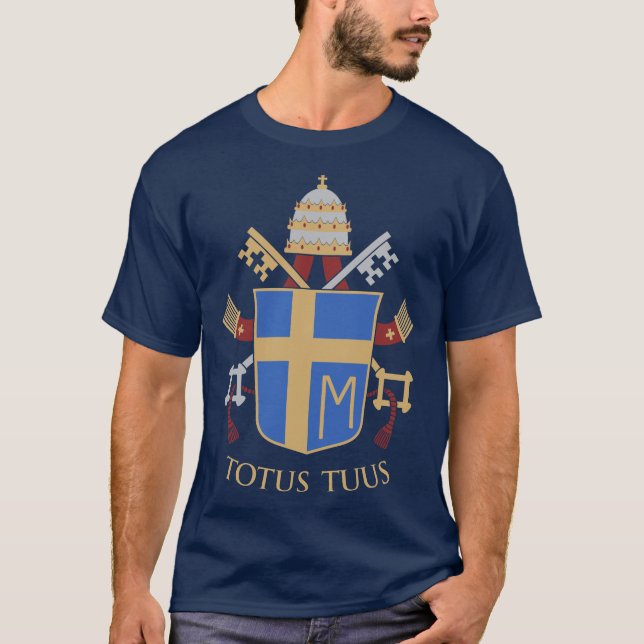 Camiseta Escudo de armas de Juan Pablo II (Anverso)