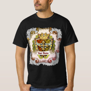Camiseta Escudo de Armas de la Familia Cruz Apellido 